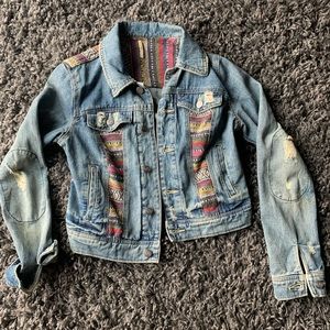 Free People Boho jean jacket